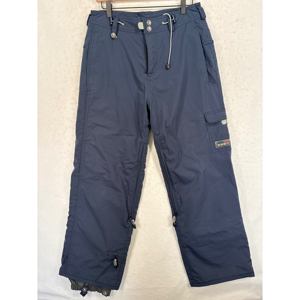 Roxy Endurance Series Navy Blue Snow Pants Womens Medium Ski Snowboard Cargo